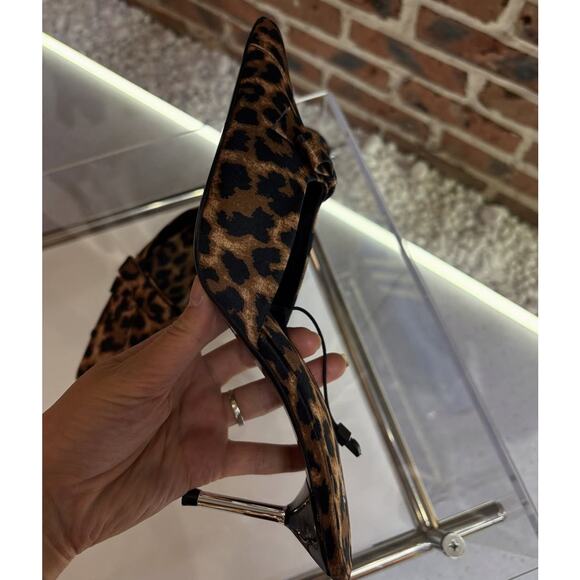 ZARA Leopard Print Heeled Shoes NWT - Picture 11 of 16